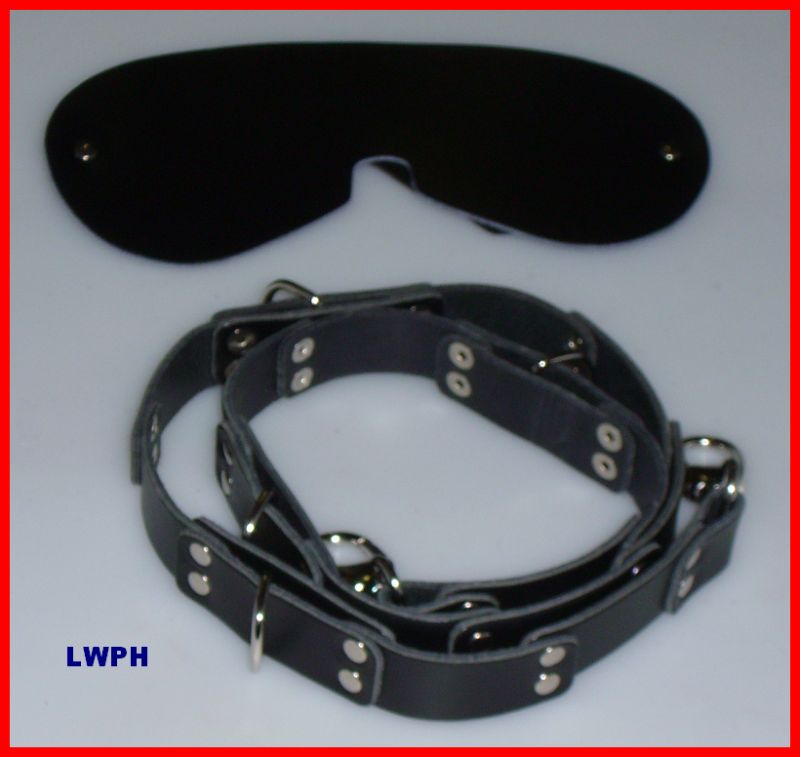 Maske-Lederkette
